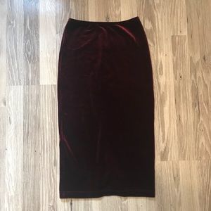 American Apparel Burgundy Velvet Dress